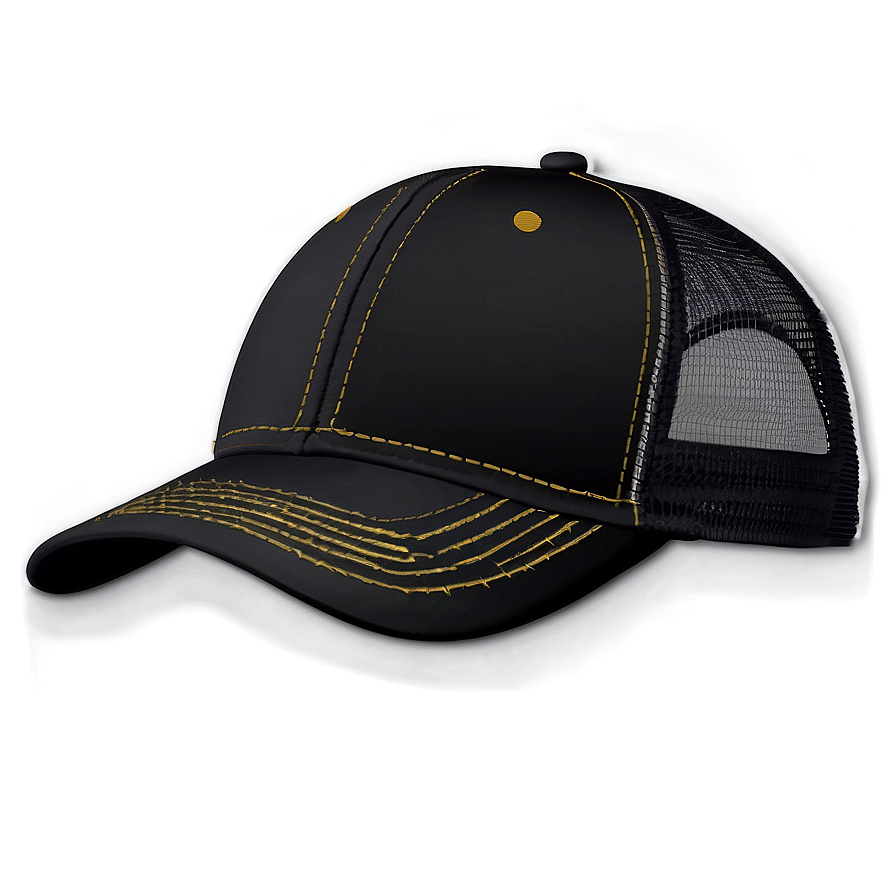 Black Trucker Hat Png Kkp53 PNG image