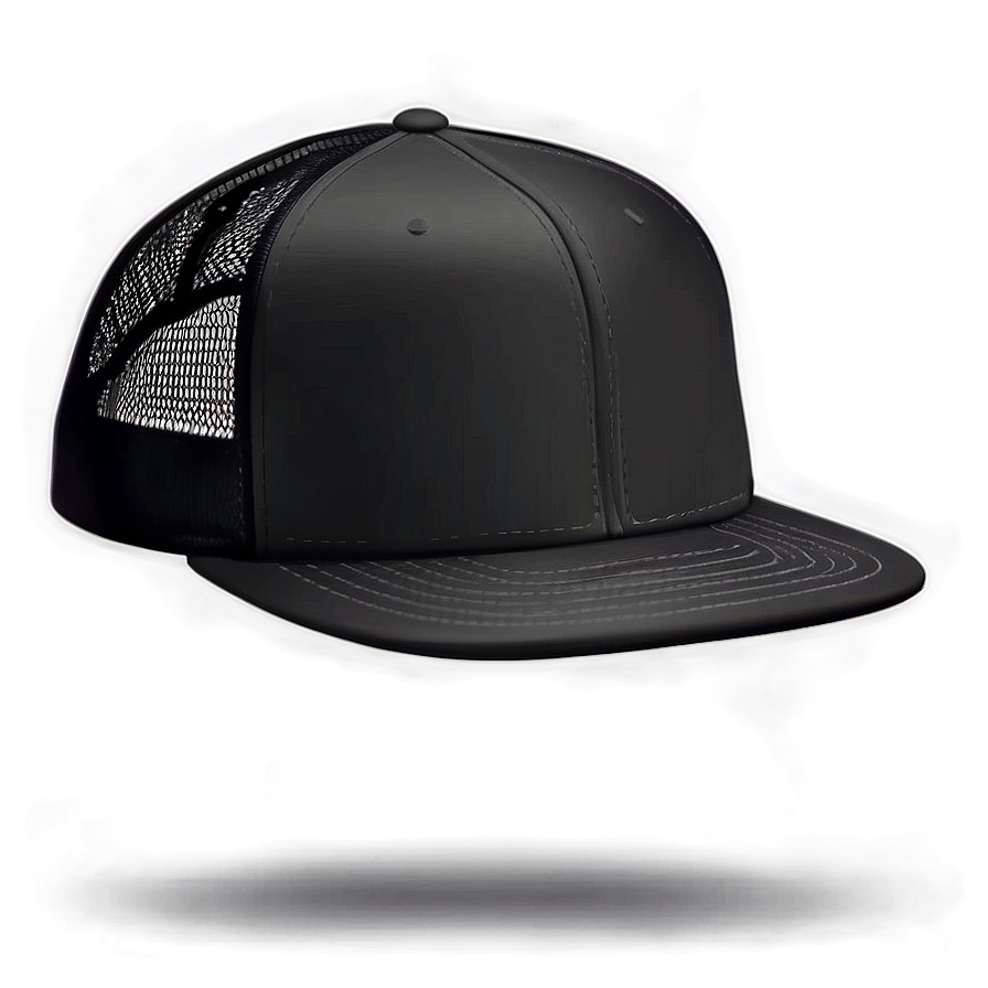 Black Trucker Hat Png Rgh PNG image