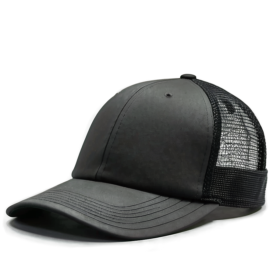 Black Trucker Hat Side View Png 88 PNG image