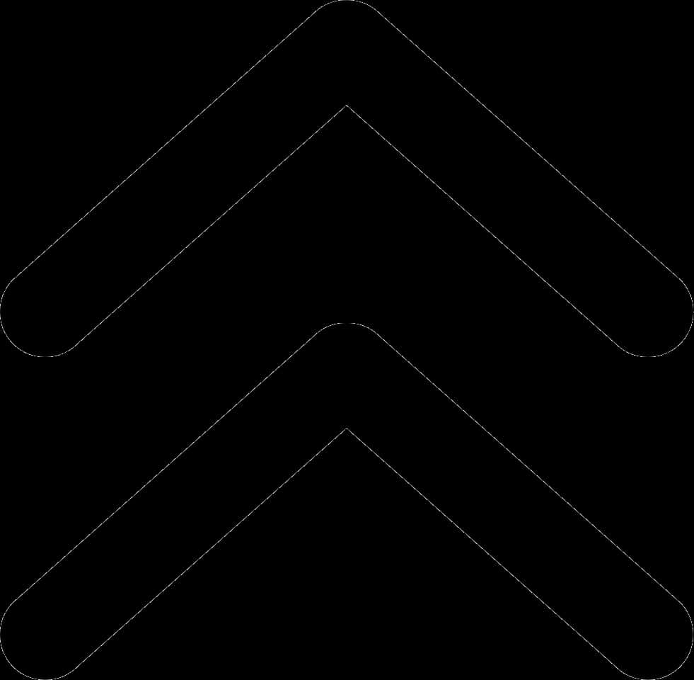 Black Upward Arrows Transparent Background PNG image