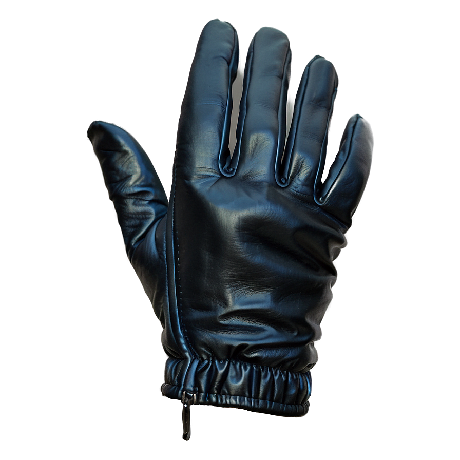 Black Vegan Leather Gloves Png 86 PNG image