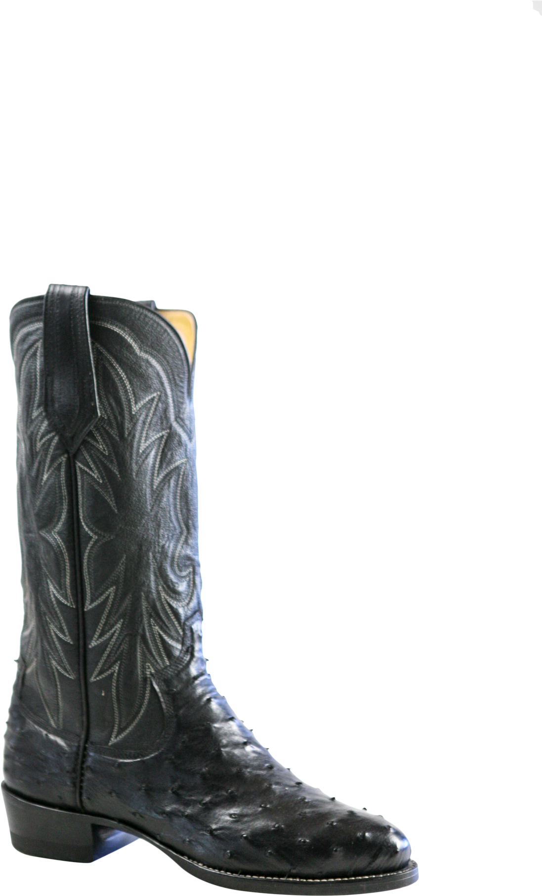 Black Western Cowboy Boot PNG image