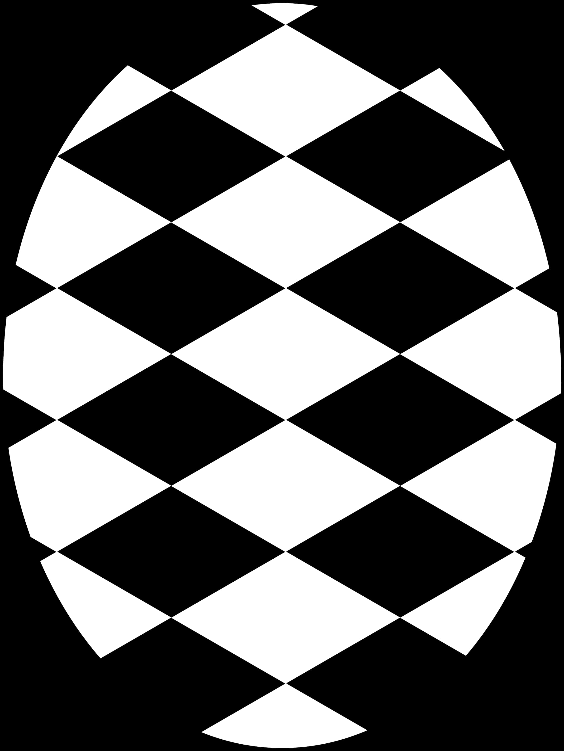 Black White Geometric Pattern PNG image