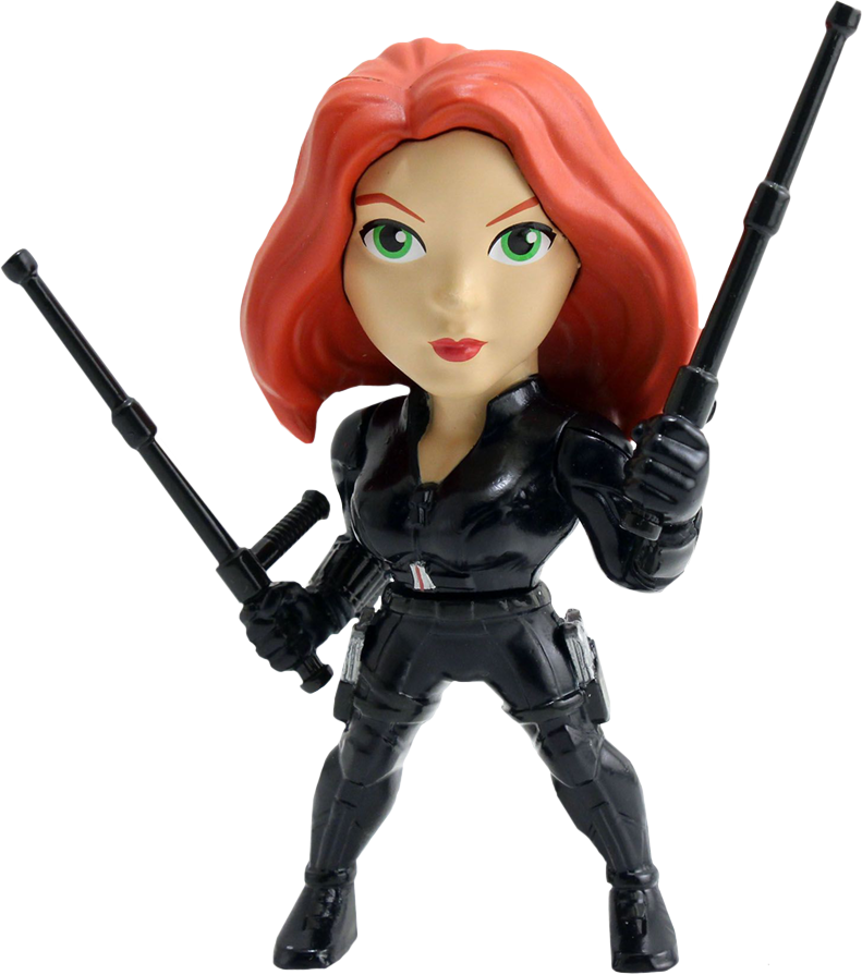 Black Widow Action Figure Pose PNG image