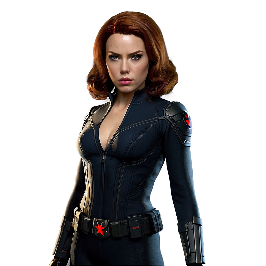 Black Widow Classic Costume Png 05212024 PNG image