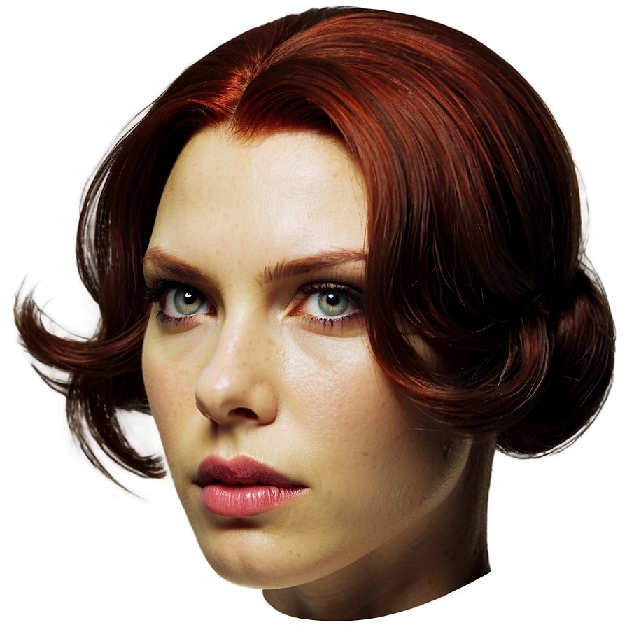 Black Widow Hairstyle Png 52 PNG image