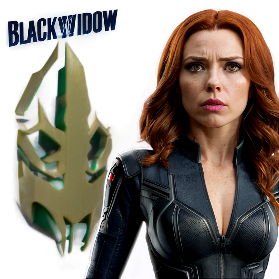 Black Widow In Suit Png 6 PNG image