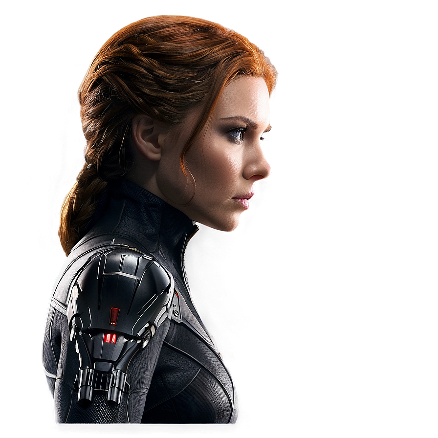 Black Widow Side Profile Png 4 PNG image