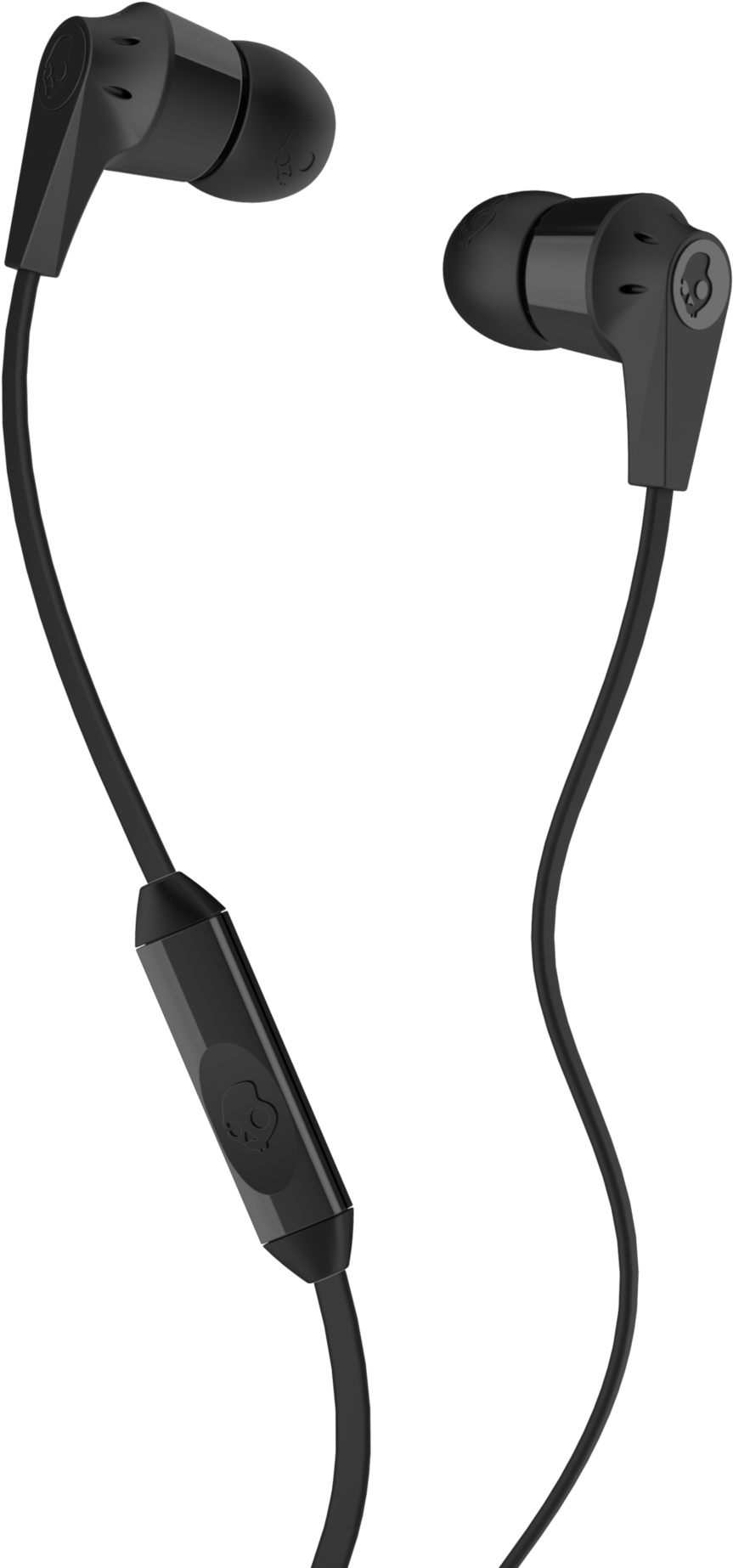 Black Wired In Ear Earbuds PNG image