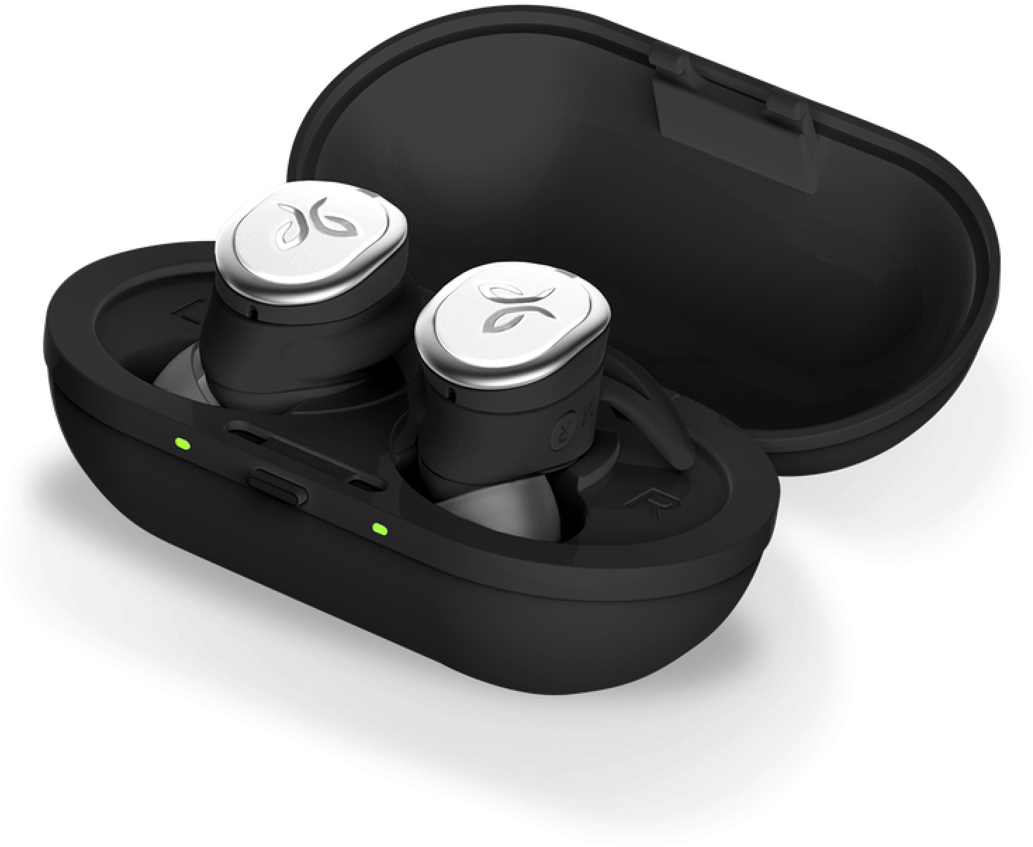 Black Wireless Earbudswith Charging Case PNG image