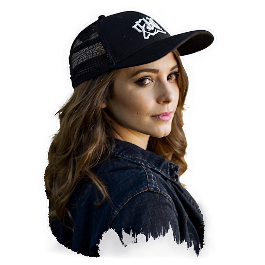 Black Wool Trucker Hat Png 66 PNG image