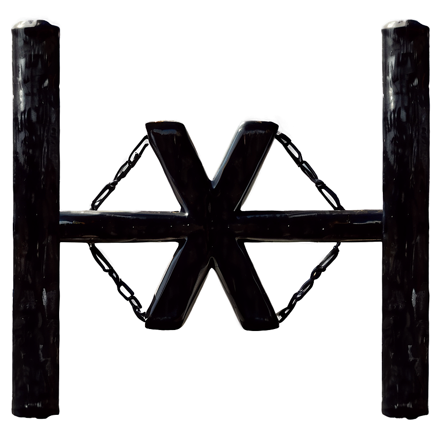 Black X Decoration Png Fco PNG image