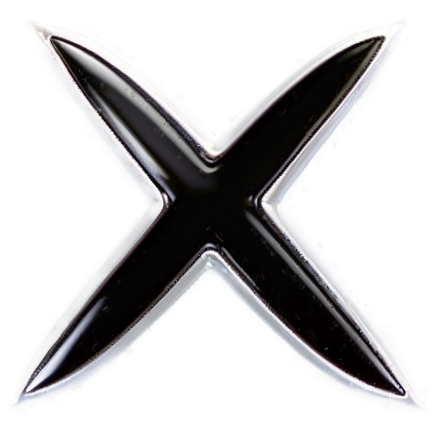 Black X Element Png 2 PNG image