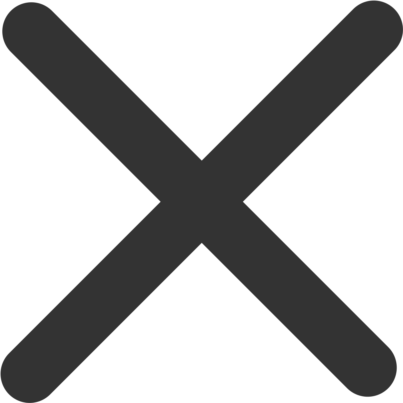 Black X Mark Icon PNG image