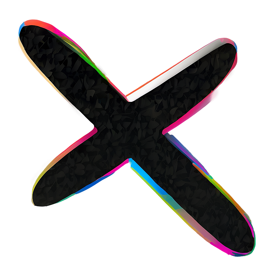 Black X Sketch Png 8 PNG image