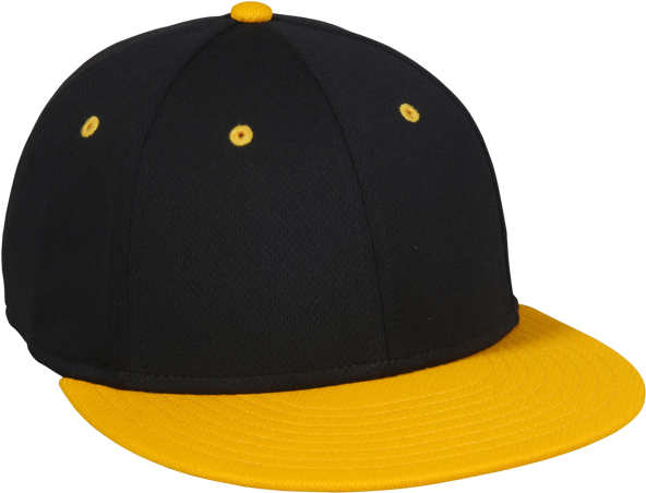 Black Yellow Baseball Cap PNG image