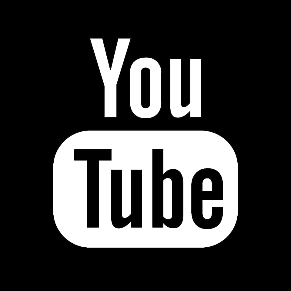 Black_ You Tube_ Logo PNG image