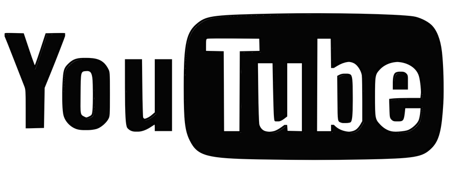 Black You Tube Logoon Dark Background PNG image