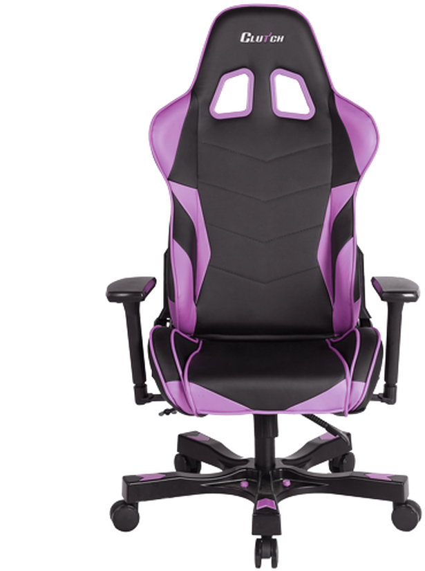 Blackand Purple Gaming Chair PNG image