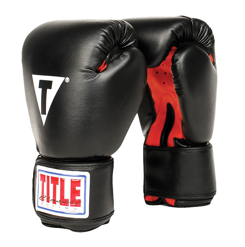 Blackand Red Boxing Gloves PNG image