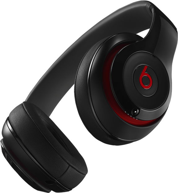 Blackand Red Over Ear Headphones PNG image