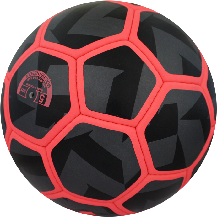 Blackand Red Soccer Ball PNG image