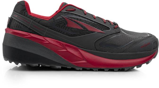 Blackand Red Trail Running Shoe PNG image