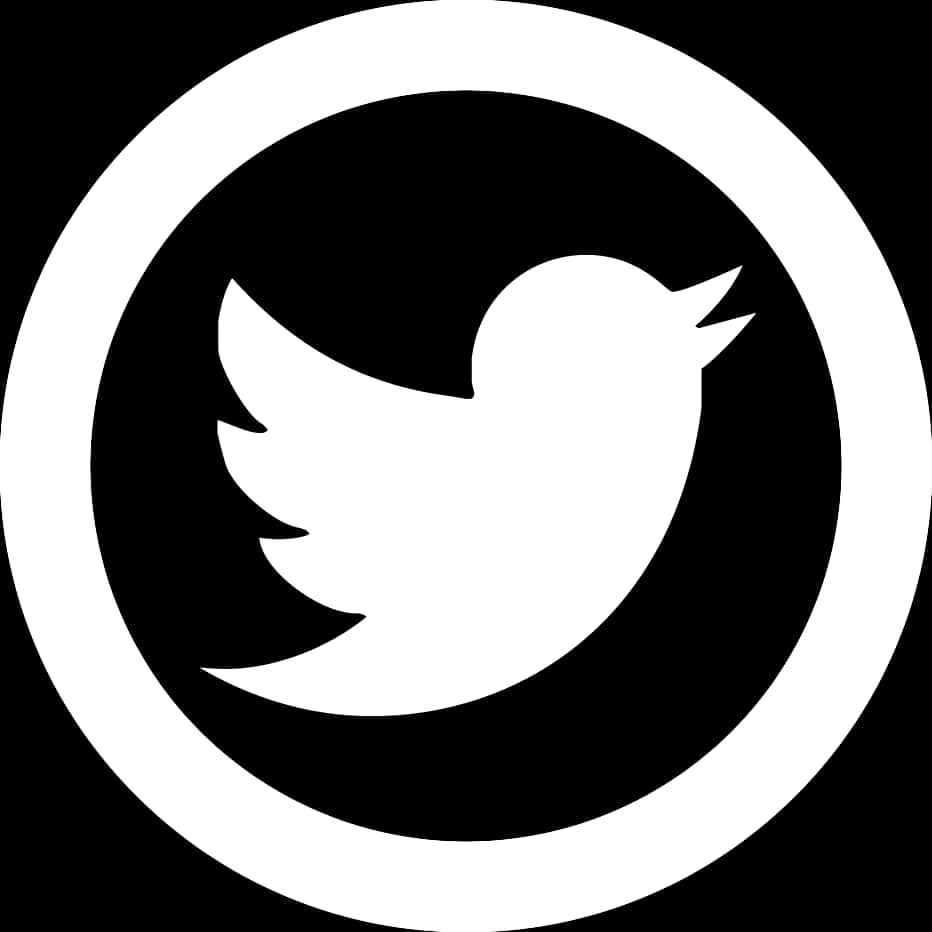 Blackand White Bird Icon PNG image