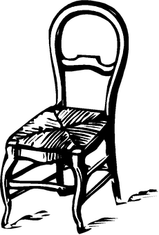 Blackand White Chair Illusion PNG image