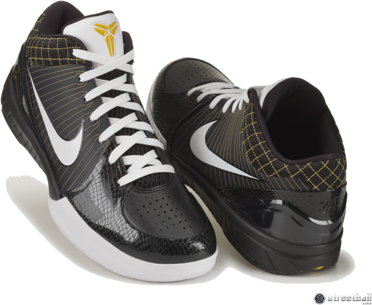 Blackand White Nike Basketball Shoes PNG image