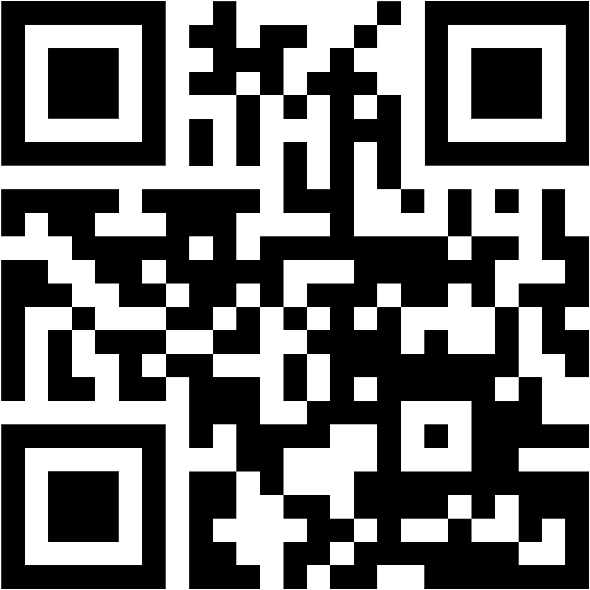 Blackand White Q R Code Pattern PNG image