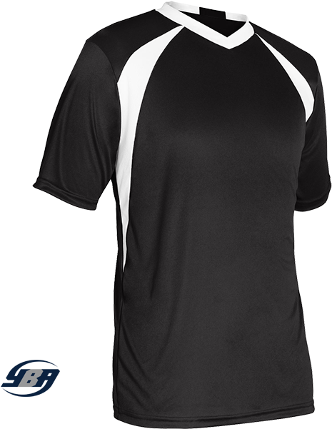 Blackand White Sports Jersey PNG image