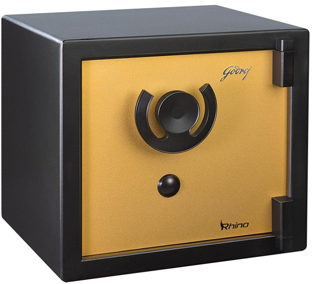 Blackand Yellow Security Safe PNG image