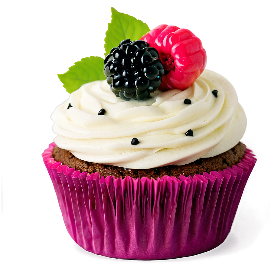 Blackberry Cupcakes Png 25 PNG image