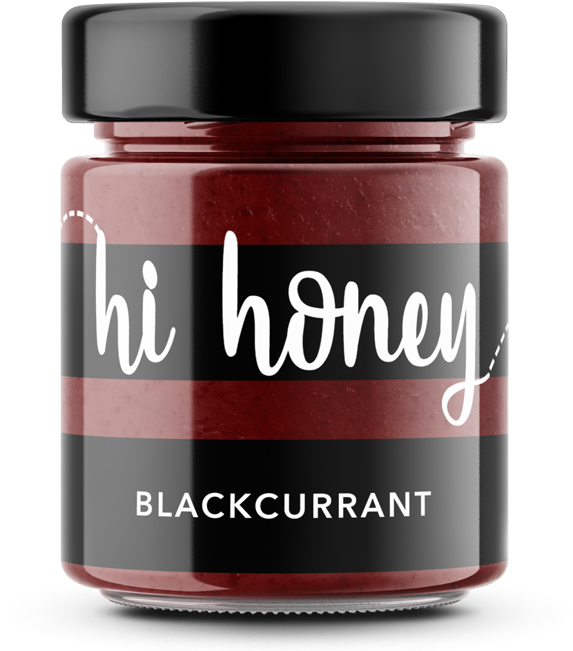 Blackcurrant Honey Jar Product PNG image