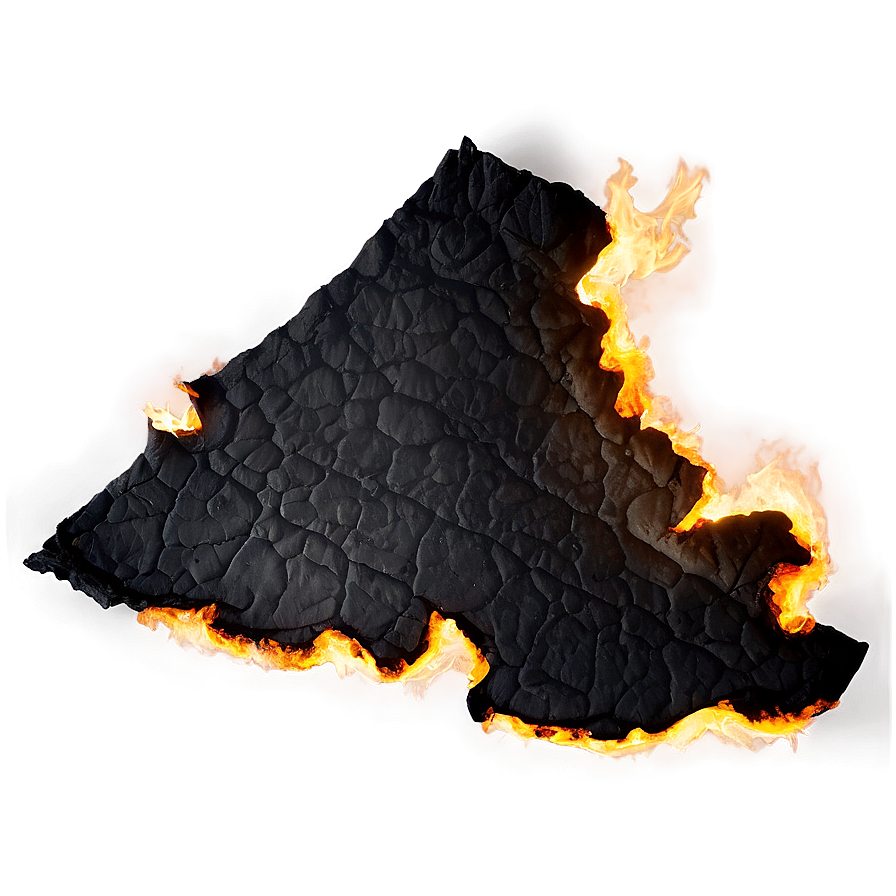 Blackened Burned Paper Png Wvp PNG image