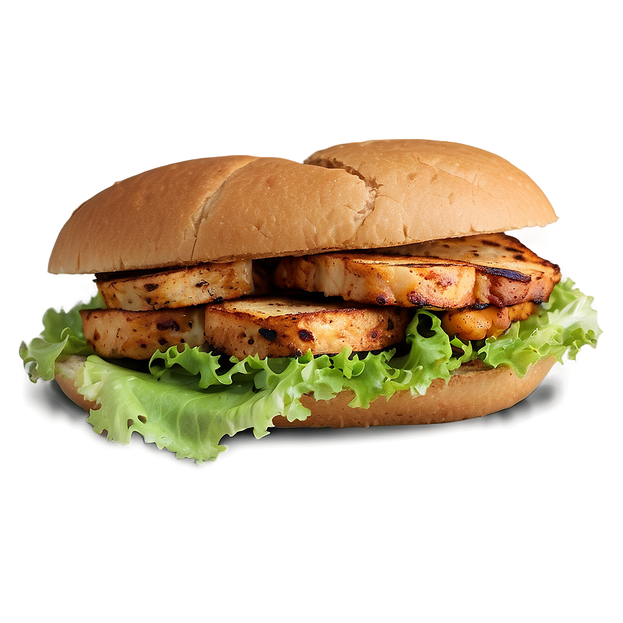 Blackened Chicken Sandwich Png 06132024 PNG image