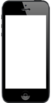 Blacki Phone Blank Screen PNG image