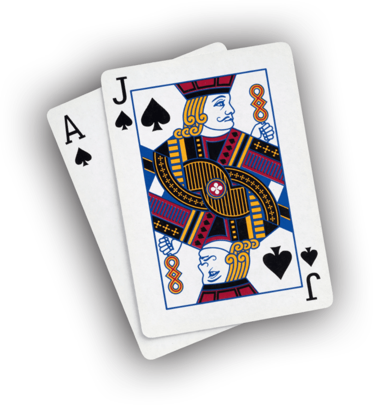 Blackjack Aceand Jack Cards PNG image