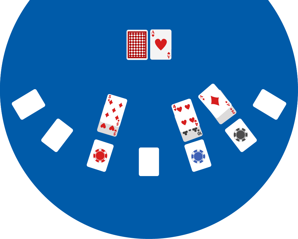 Blackjack Table Game Setup PNG image