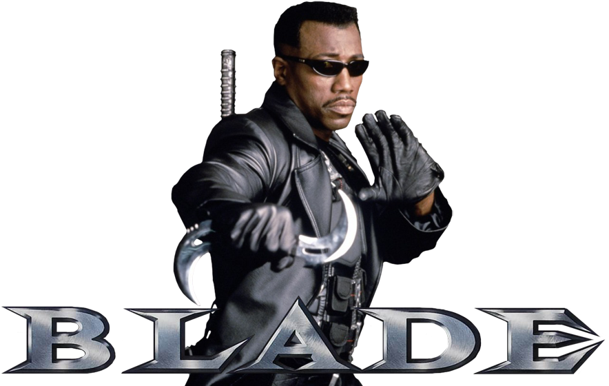 Blade Movie Character Pose PNG image