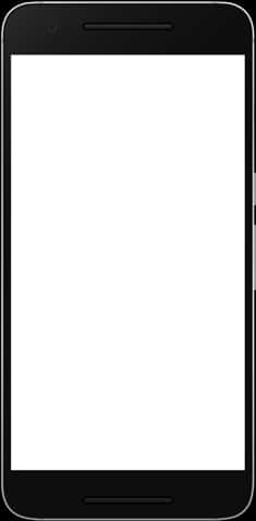 Blank Android Smartphone Display PNG image