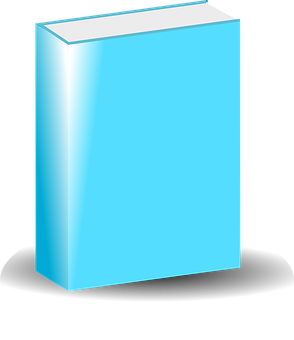 Blank Blue Book Cover PNG image