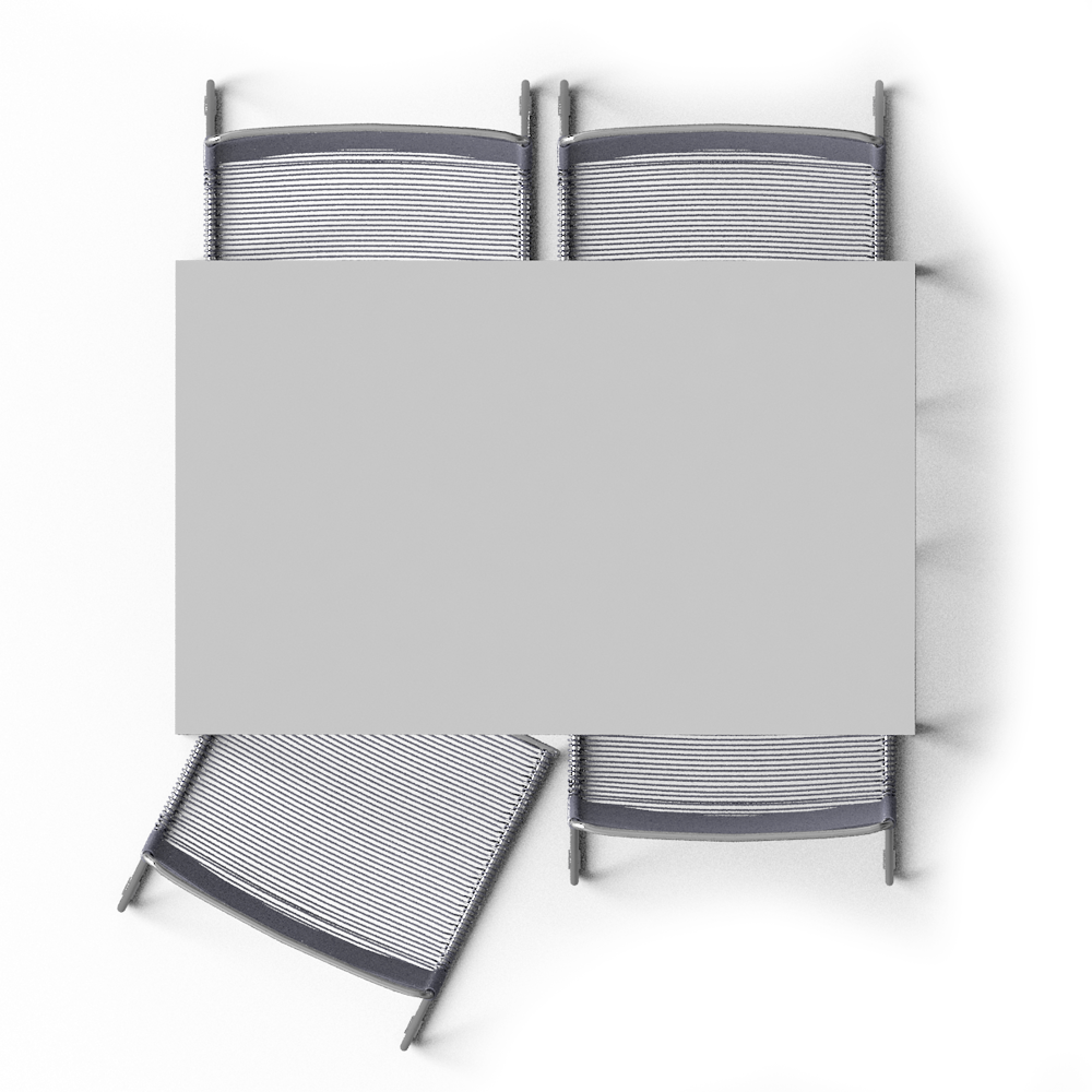 Blank Canvason Easel Top View PNG image