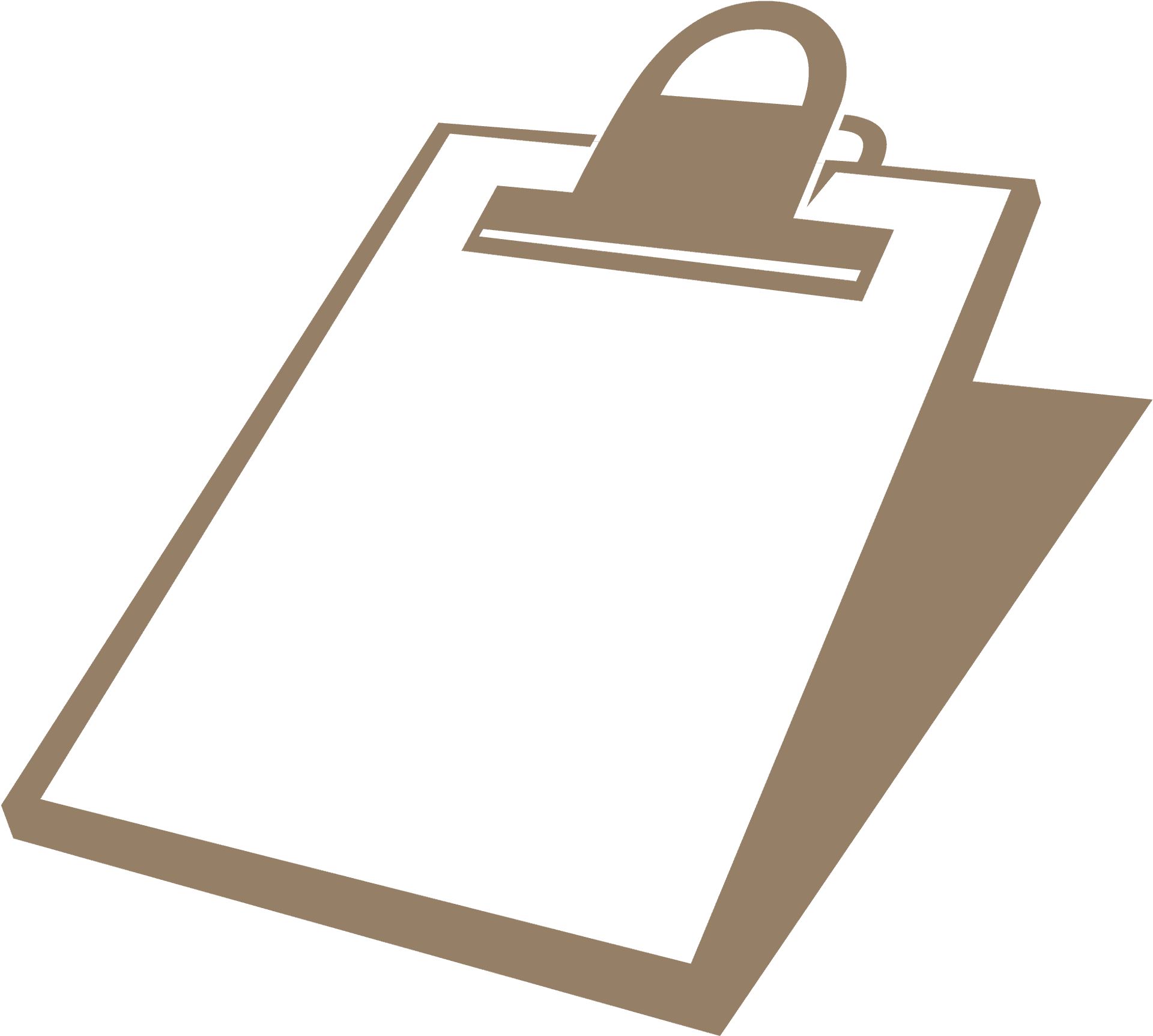 Blank Clipboard Vector Illustration PNG image