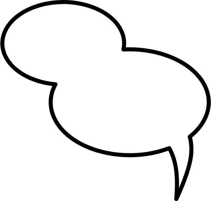 Blank Comic Speech Bubble PNG image