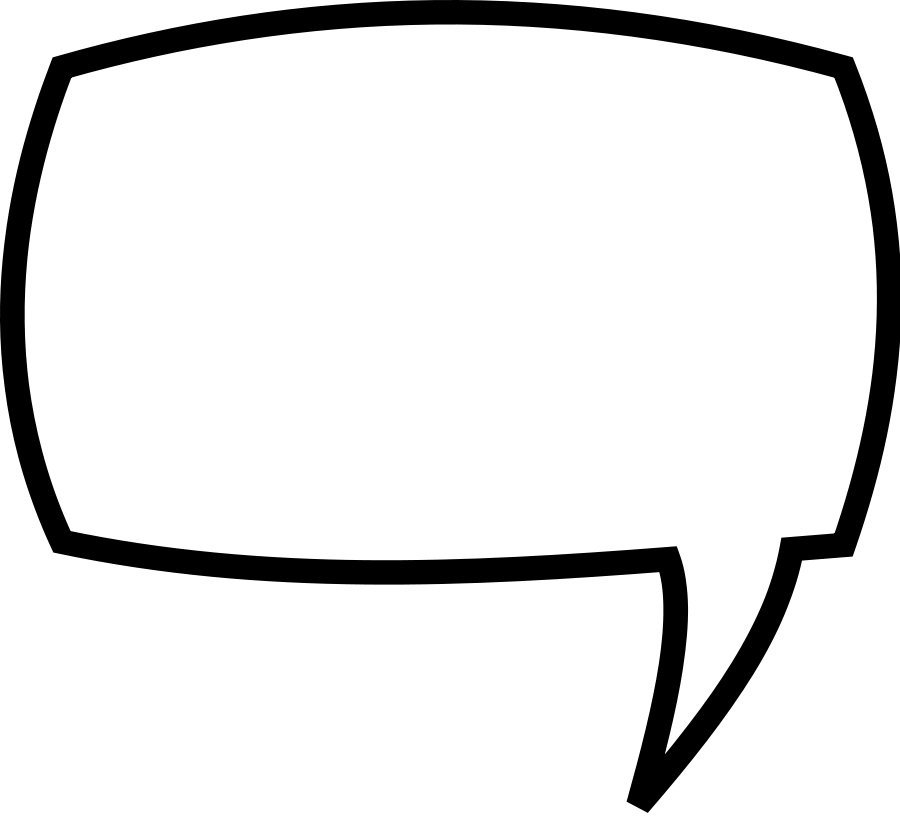 Blank Comic Speech Bubble PNG image