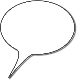 Blank Comic Speech Bubble PNG image