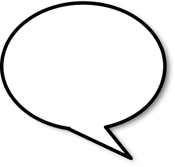 Blank Comic Speech Bubble PNG image