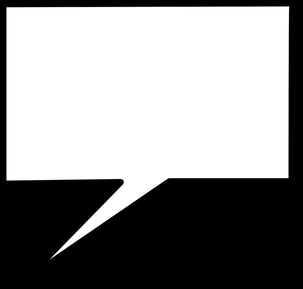 Blank Comic Speech Bubble PNG image